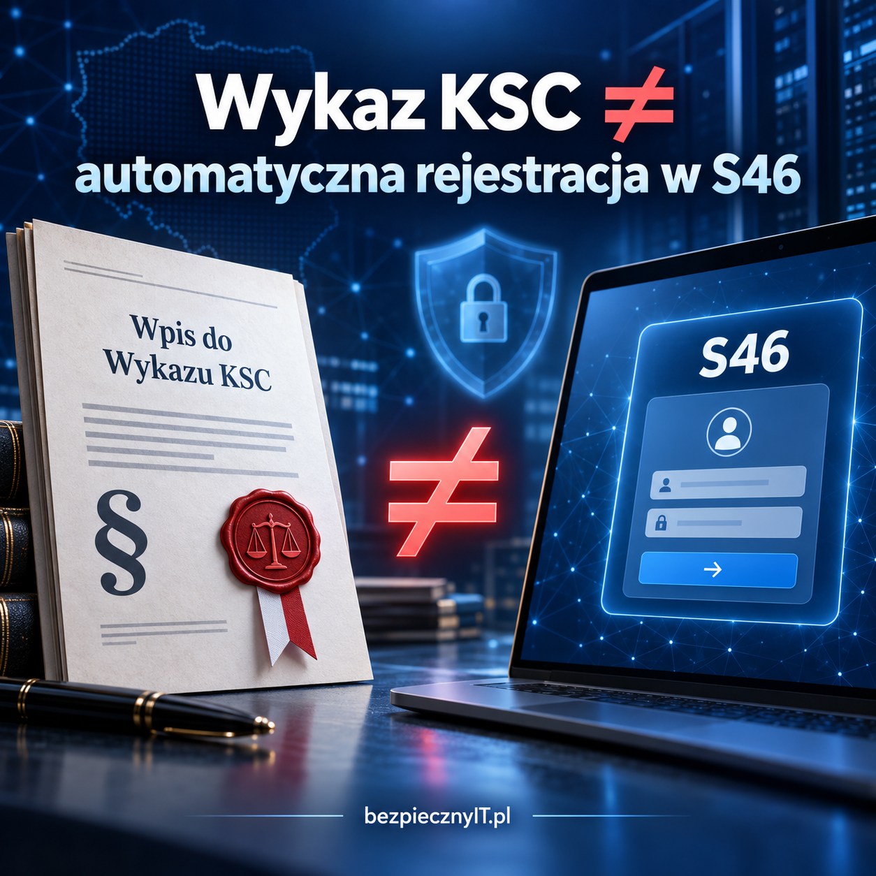 Wpis do Wykazu KSC a rejestracja w S46 — co musi zrobić podmiot publiczny?